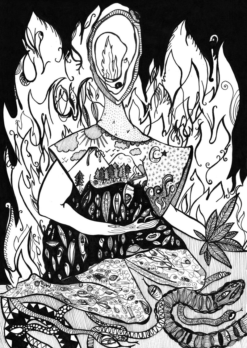 Detail of Paradise Lost © Sophia Platts-Palmer